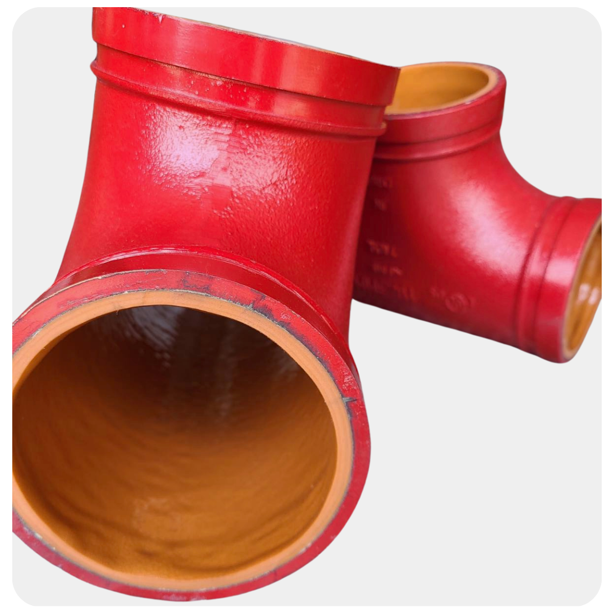 . FLOWCORE ELBOWS & TEES WITH POLYTEC COATING