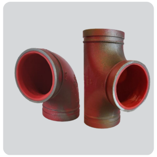 . FLOWCORE ELBOWS & TEES WITH POLYTEC COATING